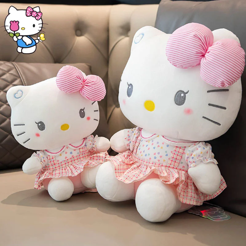 

Sanrio Hello Kitty New Plush Toys Kawaii Lovely Original Delicate Novel Fashion Holiday Gifts Sending Children To Friends