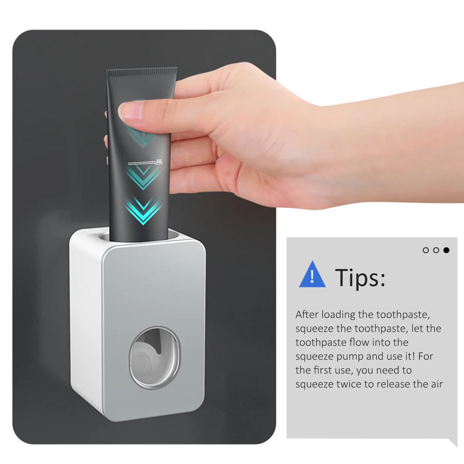 

Automatic Toothpaste Dispenser Toothpaste Wall Dispenser Automatic Toothpaste Dispenser Wall Mounted For Kids & Family Shower No