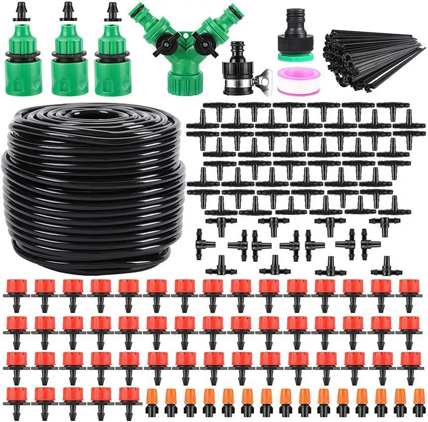 

164ft Adjustable Drip Head DIY Automatic Flower Waterer Drip Irrigation