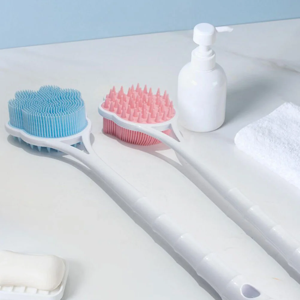

Massaging Showerhead Shower Back Handle Brushes Handles Elderly Bathroom Scrubber