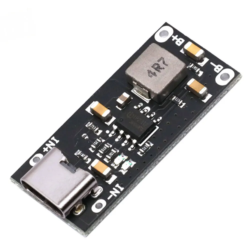 Фото USB Type-C Высоковольтный вход 3A Полимерная тройная литиевая батарея Плата быстрой зарядки IP2312 Режим CC/CV от 5 В до 4,2 В №2