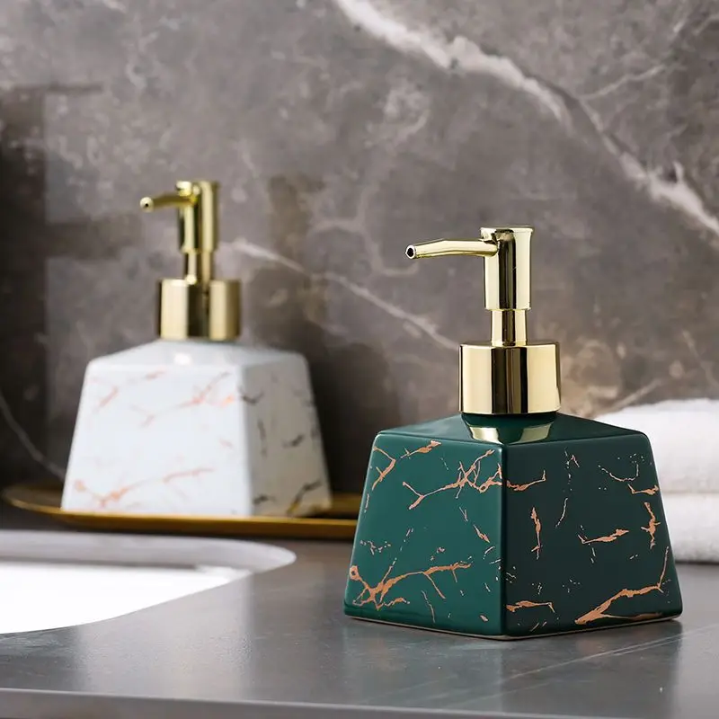 

Керамическое дезинфицирующее средство для рук Marbling Design, бутылка из пены, пустая бутылка для очищающего средства для лица, лосьон с отдельной бутылкой в ванную комнату ZD745