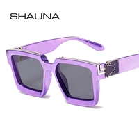 shauna retro square luxury women sunglasses fashion brand designer colorful eyewear shades uv400 men silver mirror sun glasses