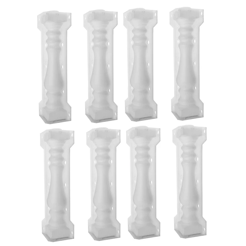 

New 4 Set 60X14cm Roman Column Mold Balcony Garden Pool Fence Cement Railing Plaster Concrete Mold Column Mold