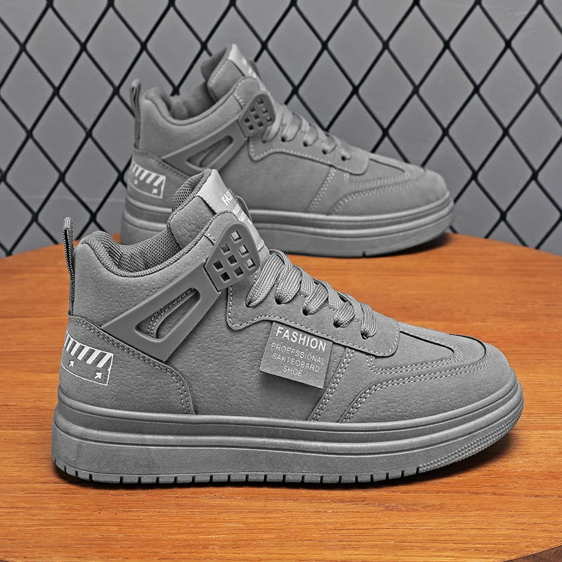 Leather Fashion Kids Basketball Shoes Outdoor Non-slip Child Shoe