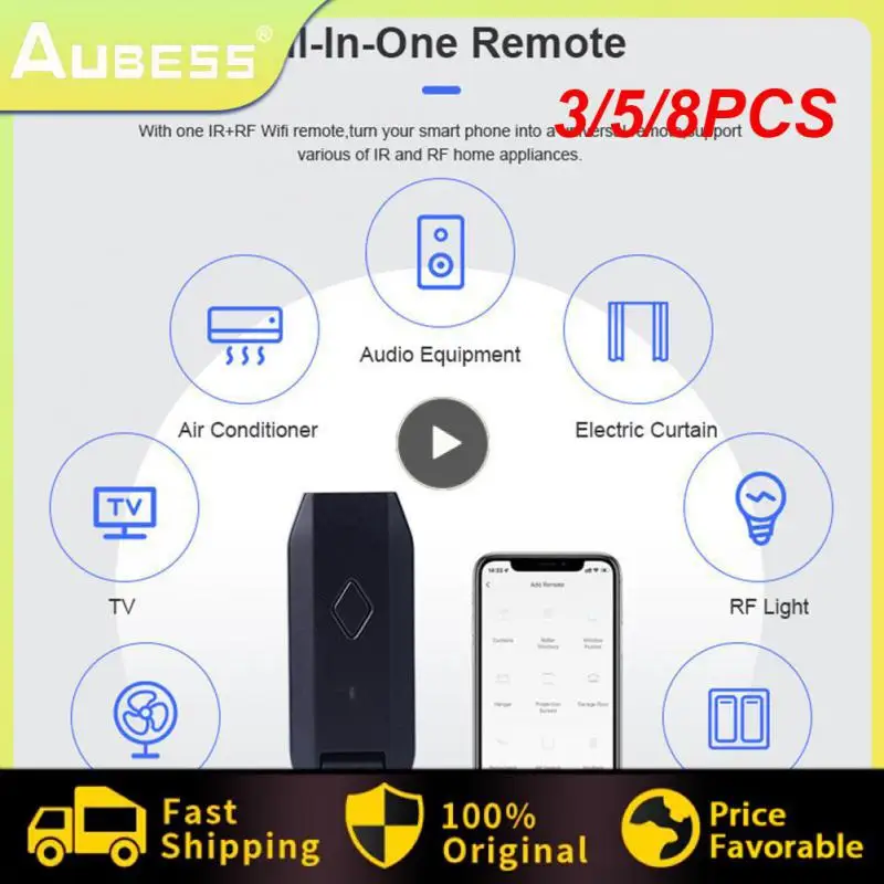 

3/5/8PCS Usb Smart Controller Infrared 433 92 Mhz Wiifi Remote Tuya Remotely Controlled Ir Rf Controller Smart Home Dc5v/1a