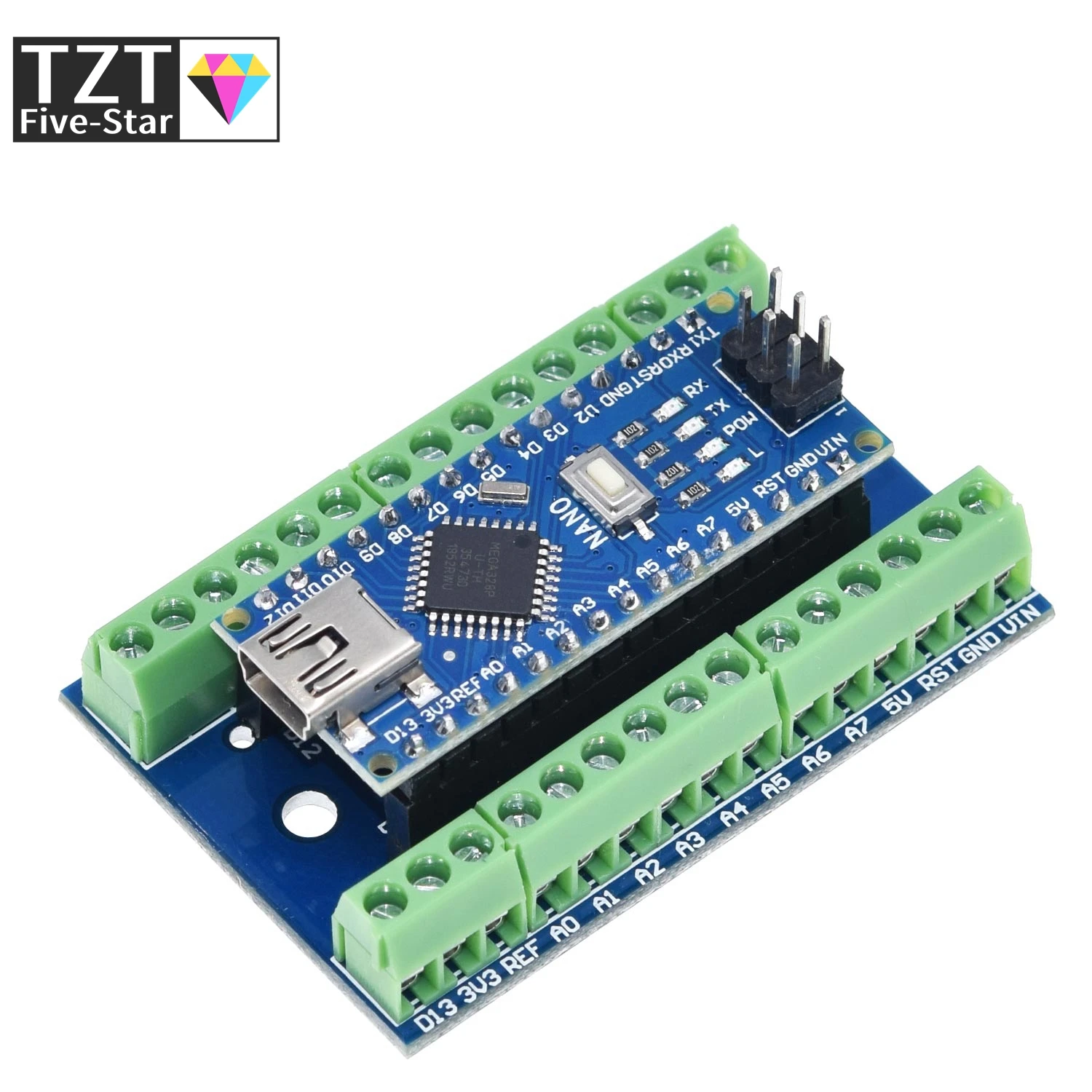 Плата расширения NANO IO Shield для Arduino AVR ATMEGA328P