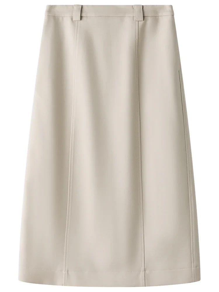 Юбка женская прямая универсальная с разрезом на зиму