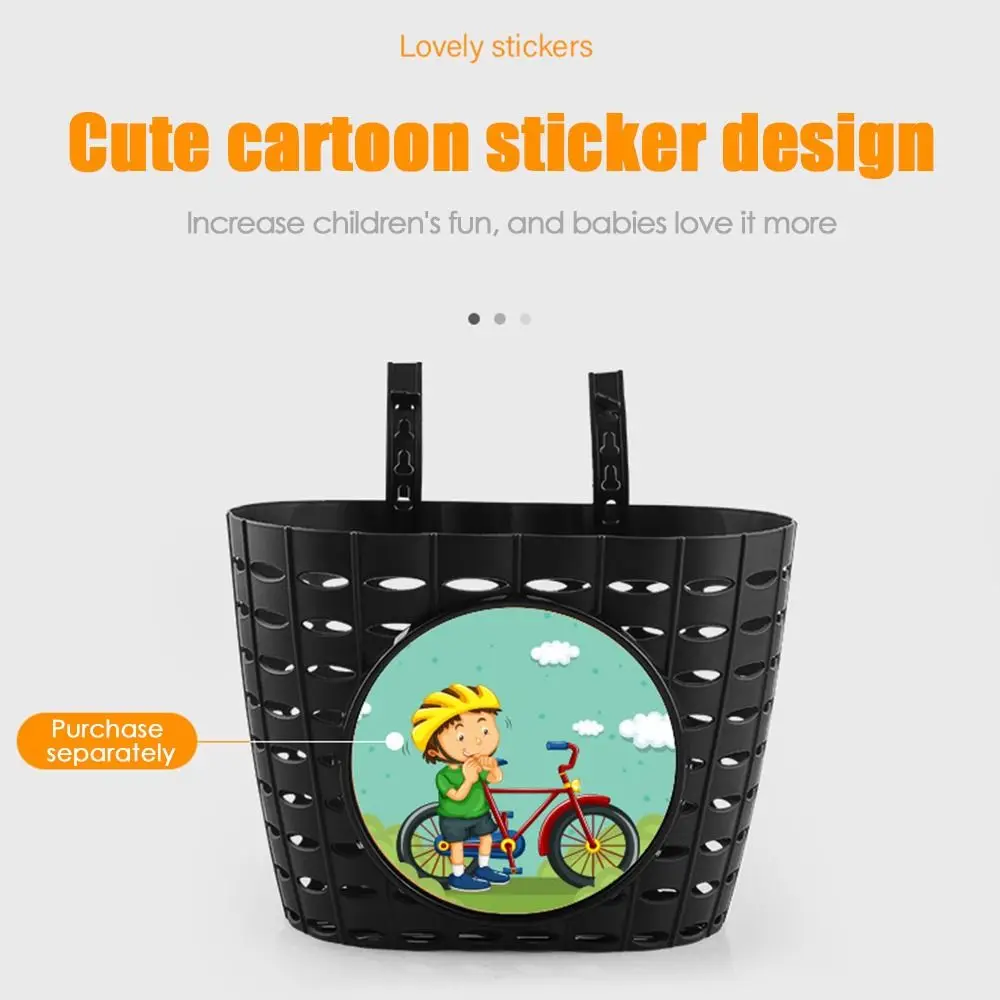 

Cycling Front Basket Sticker Bike Front Carrier Scooter Front Basket Children Bicycle Storage Scooter Handlebar Basket