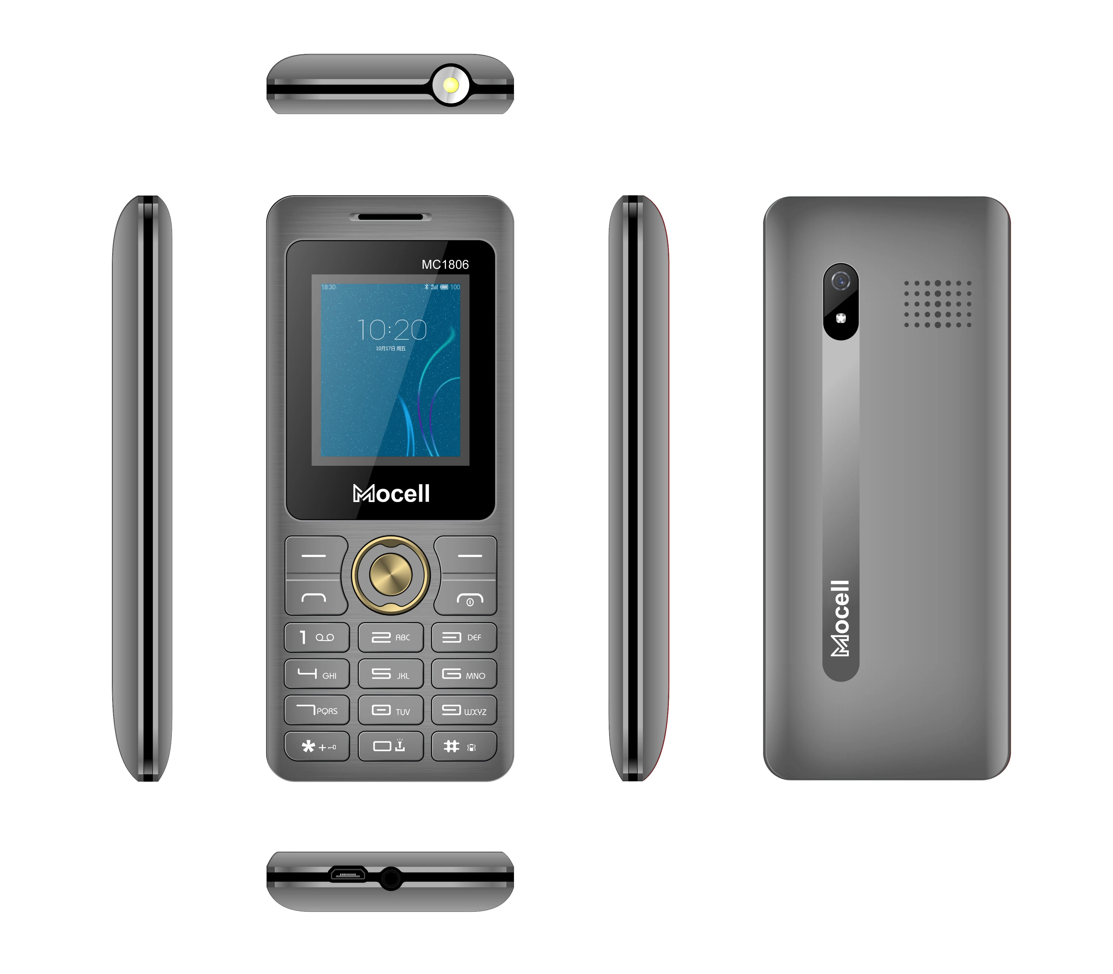 Мобильный телефон Mocell MC1806 с экраном 1 77 дюйма цифровая камера две Sim-карты громкий