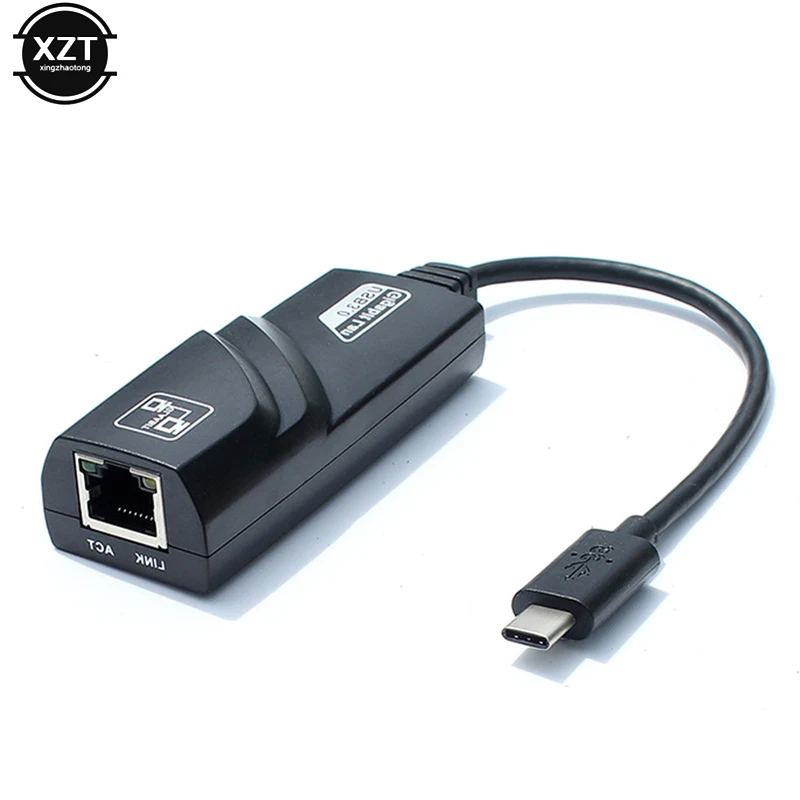 Сетевая карта Type C на RJ45 10/100 Мбит/с двусторонний USB 3.1 интерфейс к Gigabit Ethernet LAN