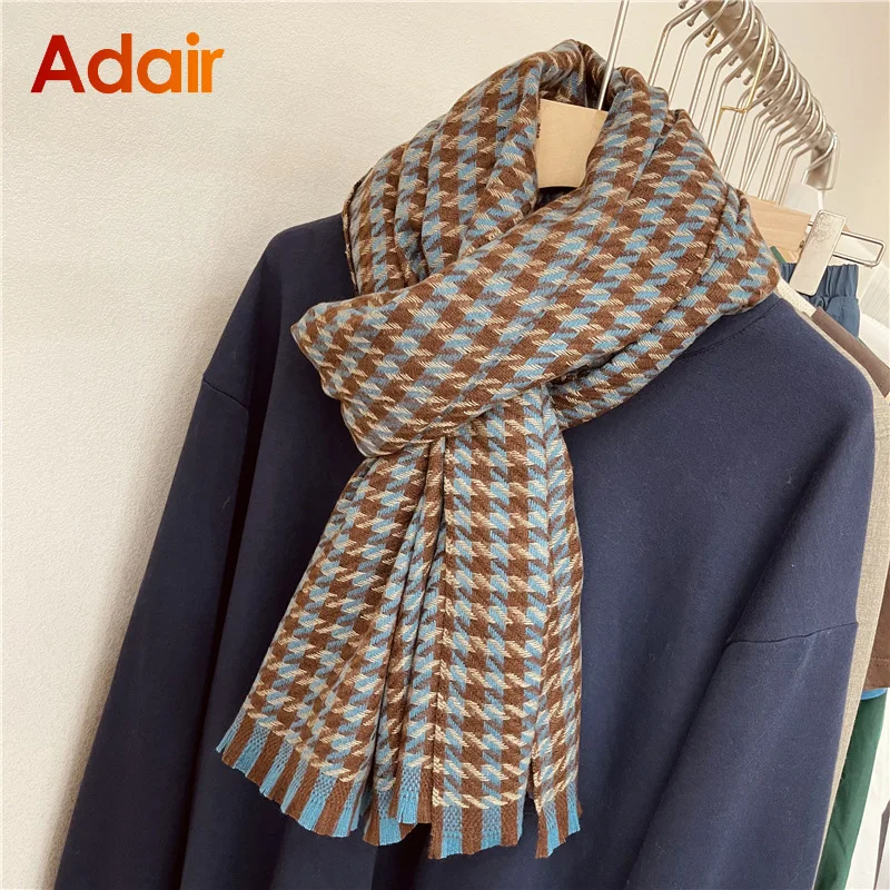 

Scarf For Woman and Man Scarf Winter Keep Warm Cashmere Plaid Keep Warm Cashmere Fringed Shawl Warm Neck Tide Scarf AD2140