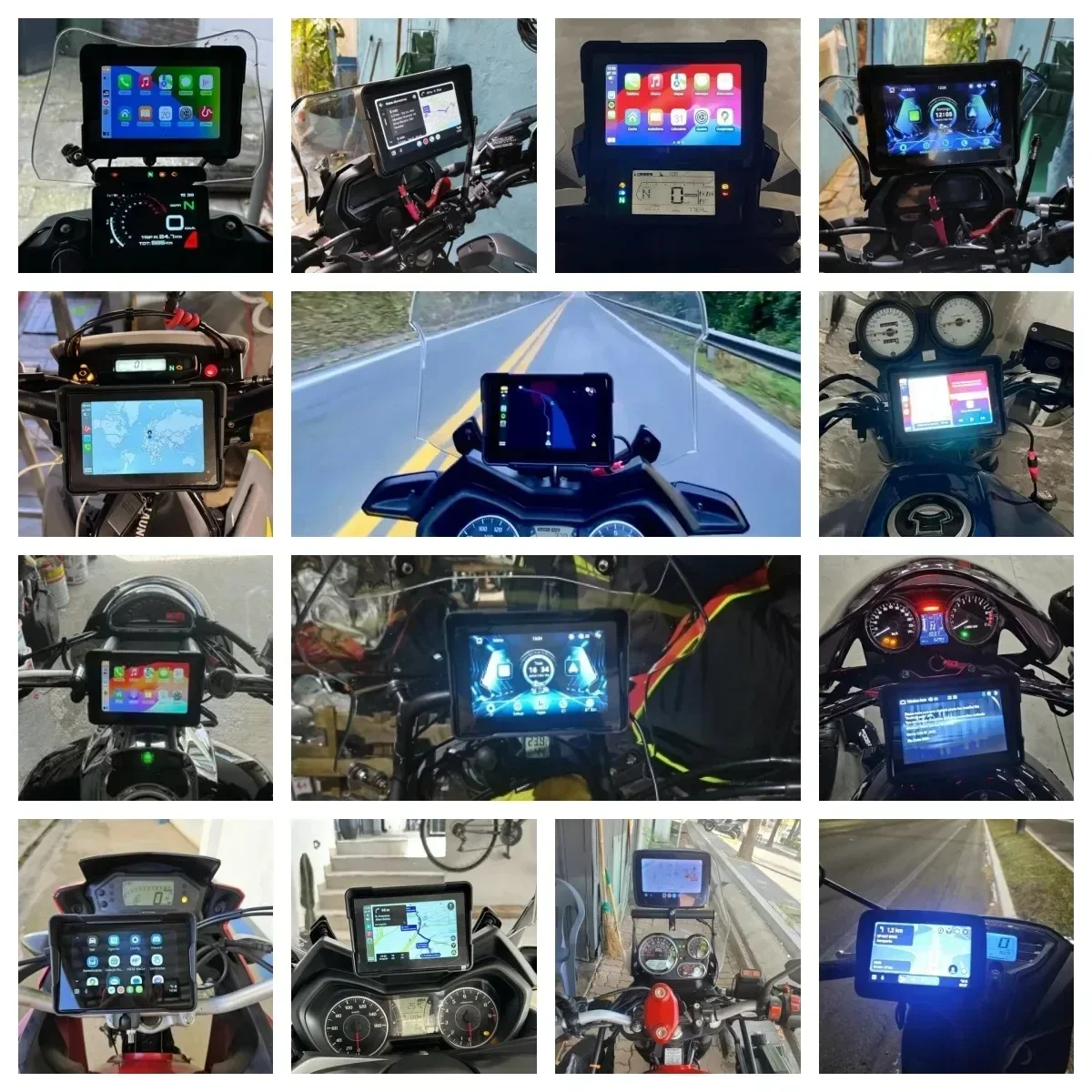 Jansite 5-дюймовый мотоциклетный видеорегистратор CarPlay навигация GPS-монитор