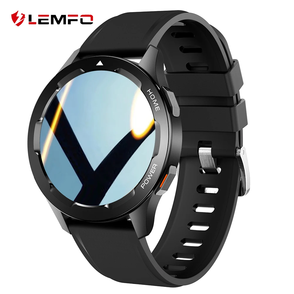 LEMFO Smart Watch Men 2022 Bluetooth Call NFC AI Assistant Custom Watch Face Long Standby Sport Smartwatch 360*360 HD LFW05