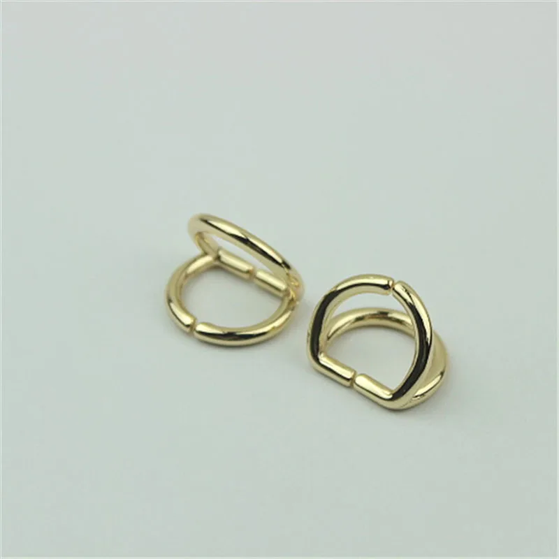 30pcs 15mm Metal O Dee D Ring Buckles Bag Chain Strap Hang Clasp DIY Luggage Hardware Lesther Crafts Accessories