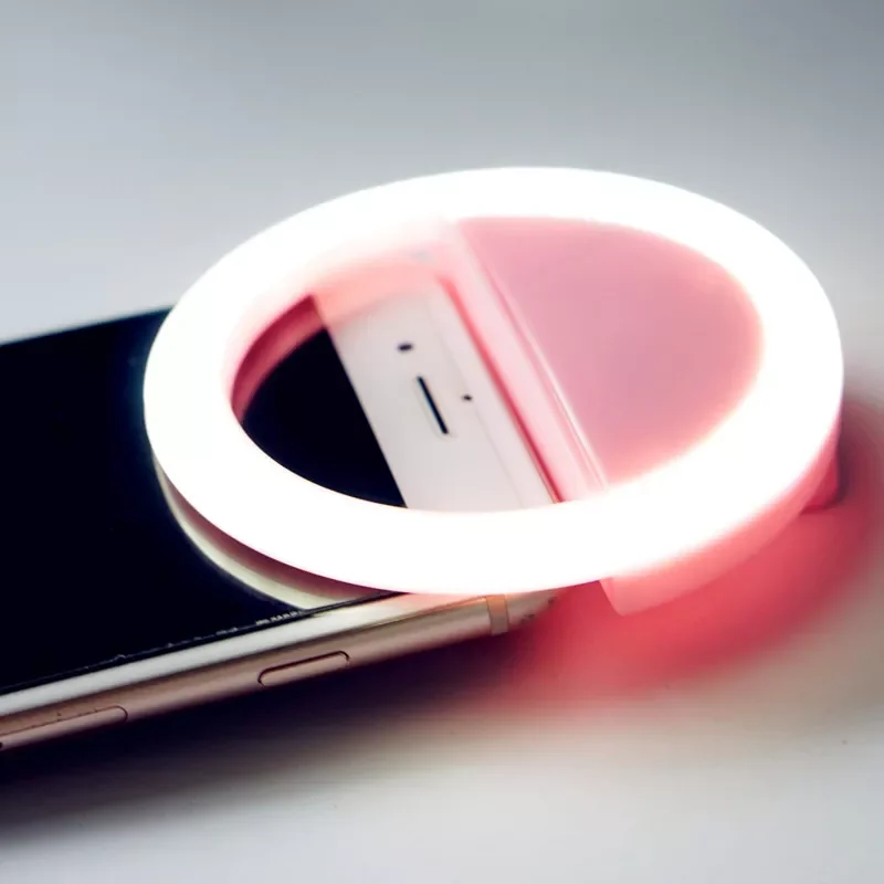 

Ring For Mobile Lens Selfie Lamp Flash Backlight Selfie Light LED Luminous Clip Lamp Photography Video Makeup Ringlight