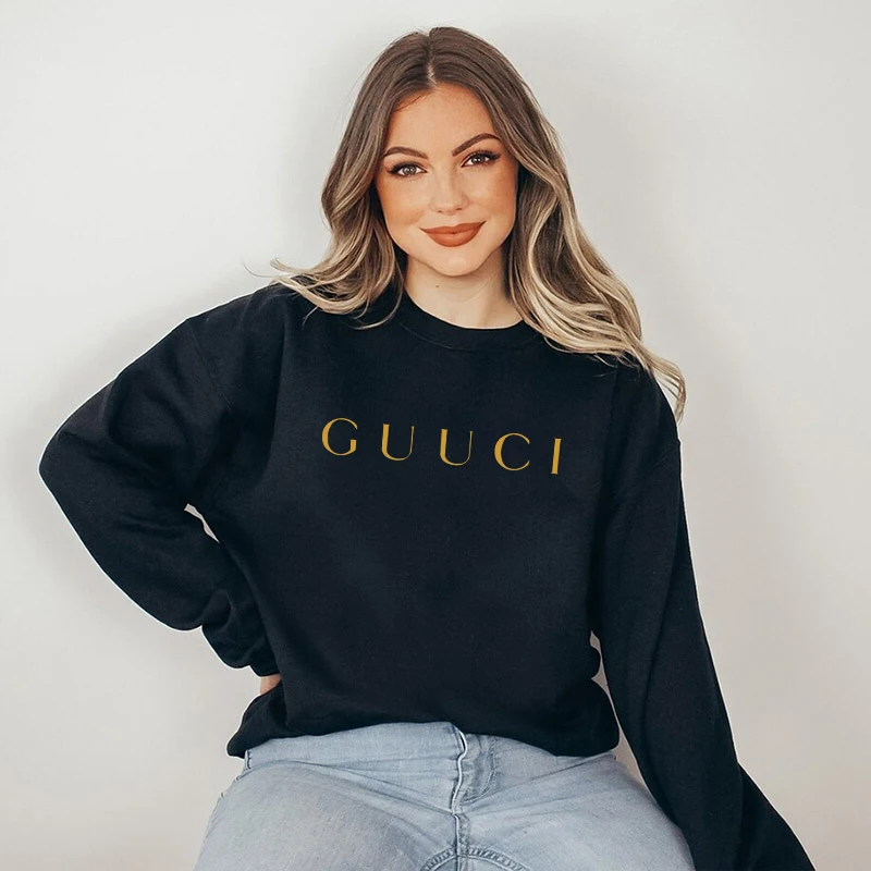 

Женский пуловер с круглым вырезом, свитшот, новая модная толстовка с капюшоном, Брендовые повседневные топы с длинным рукавом и принтом, женская одежда, осень-зима 2024