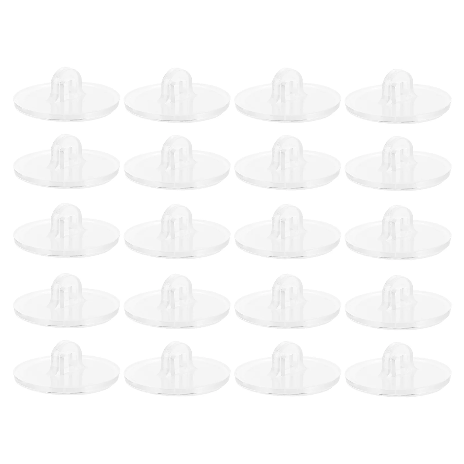 

100 Pcs Poster Stand Ceiling Hooks Hanging Practical Adhesive Round Transparent Small Disc Gift Wall Parts Pp Punch Free Xmas