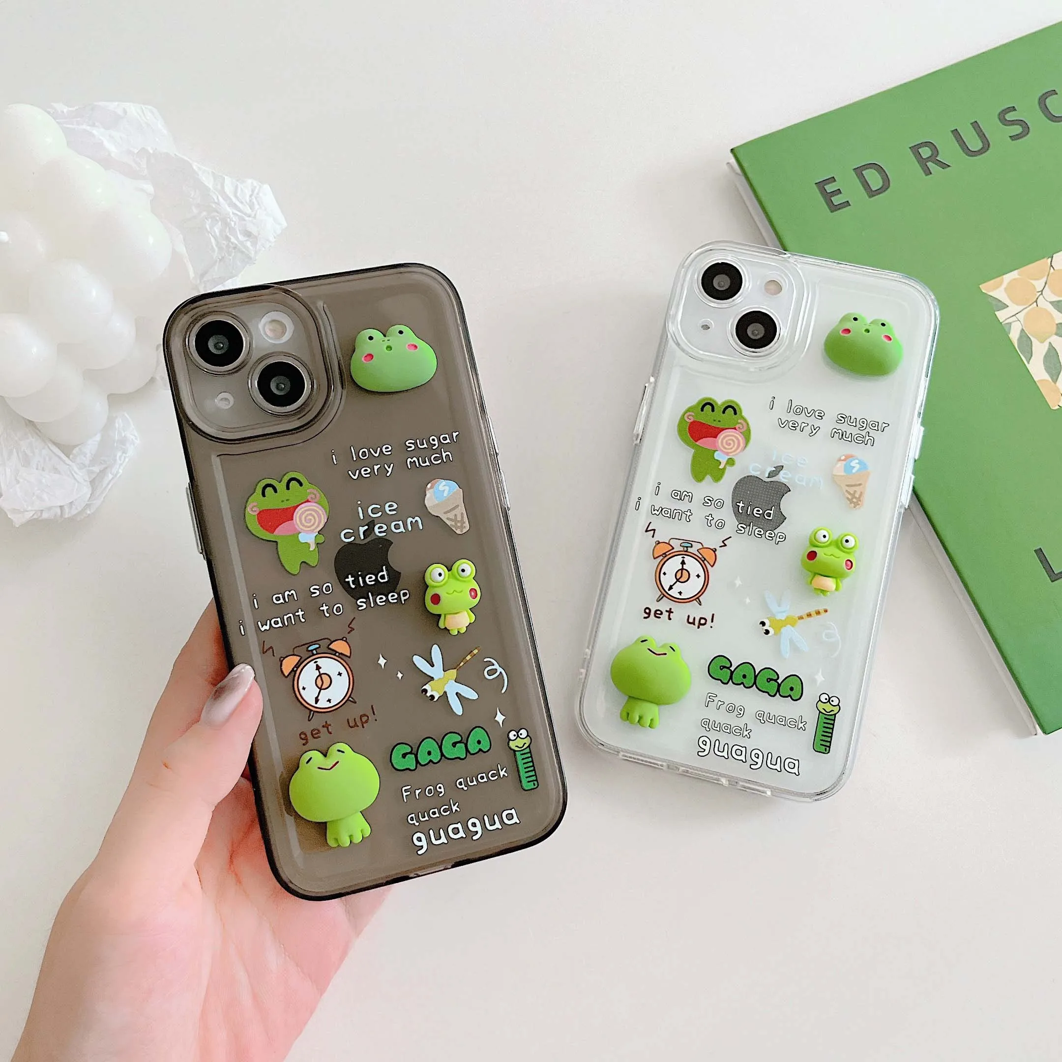 

Мультяшная лягушка 3d сделай сам милый силиконовый мягкий мультяшный чехол для телефона для iphone x xr 12 13 pro max 11 xsmax прекрасная задняя крышка capa