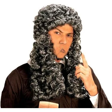 

Парик судей эпохи Возрождения, серый цвет