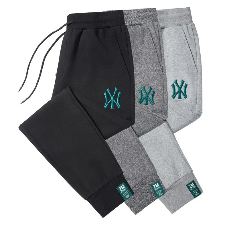 

Men's Trend Embroidered Casual Pants 2022 New Korean Style Drawstring Sweatpants Fitness Jogging Sportswear Designer Trousers