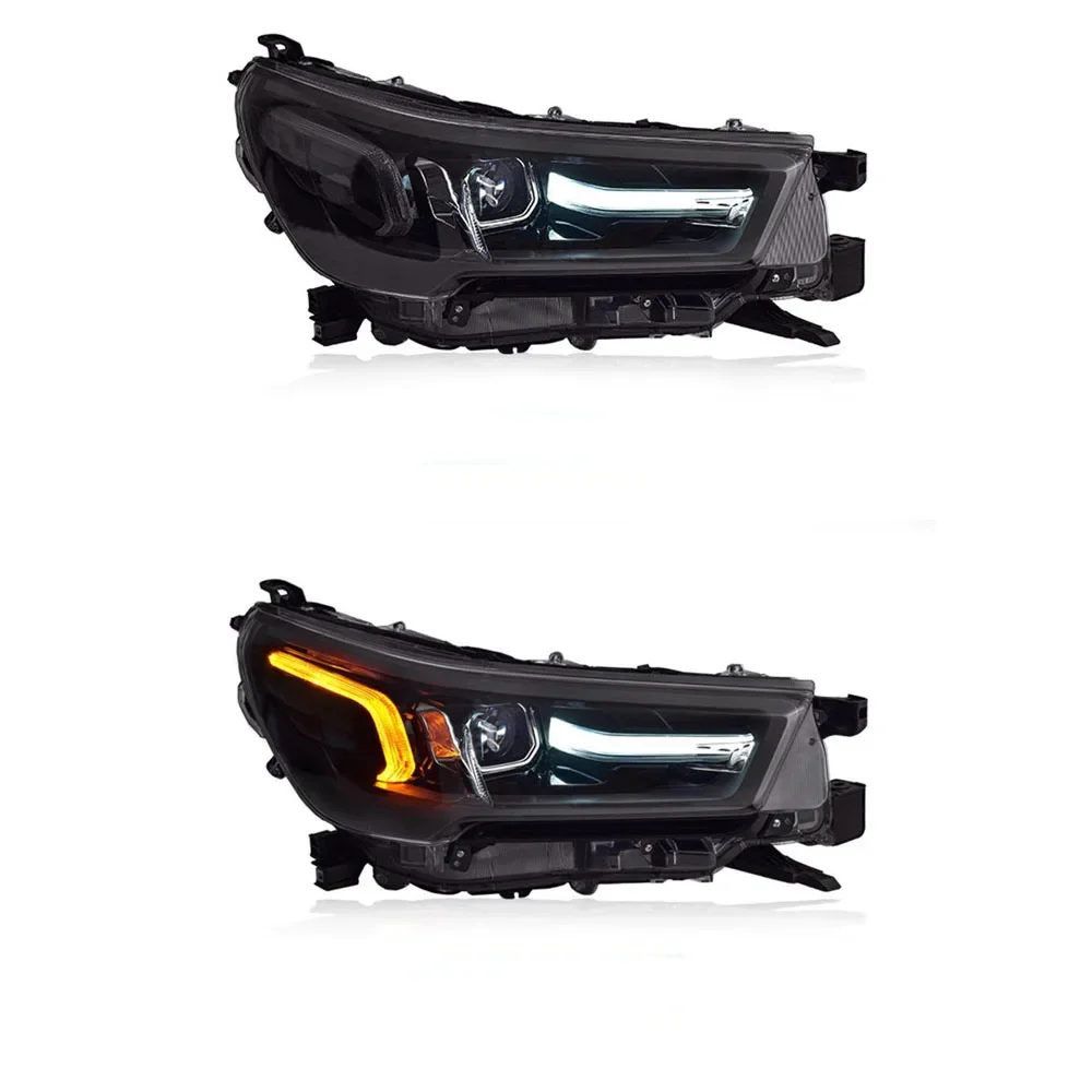 Для Toyota Hilux передние фары 2021-2023 новая сборка фар Revo аксессуары Дневные ходовые