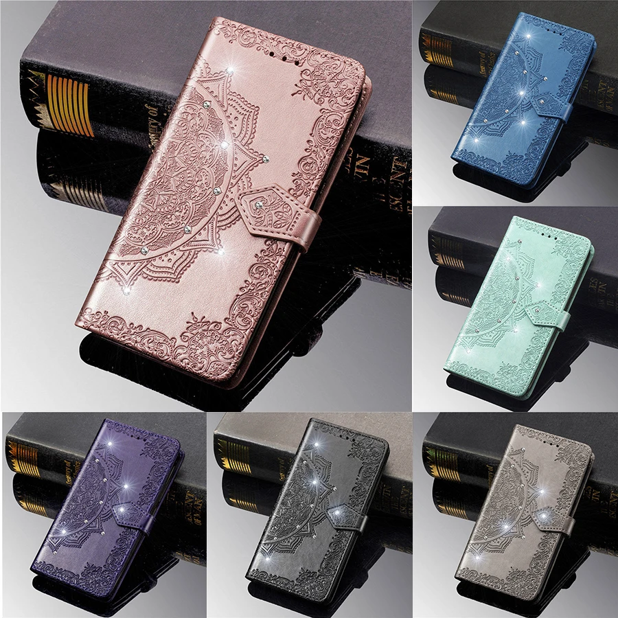 

For Samsung Galaxy A03 Core A03S A12 A13 A23 A32 A33 A50 A51 A52 A53 A71 A72 A73 S22 Ultra S21 Plus S20 FE Datura Wallet Case