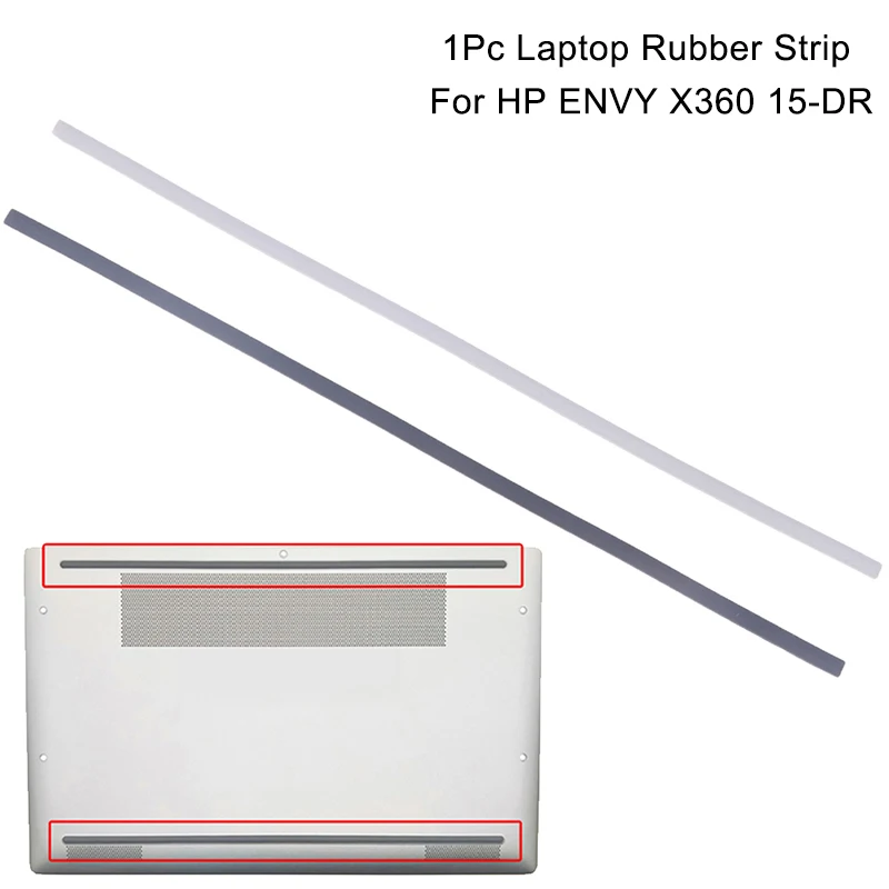 

1PC Rubber Strip Laptop Bottom Shell Cover Foot Pad For ENVY X360 15-DR Non-Slip Bumper Feet Strip