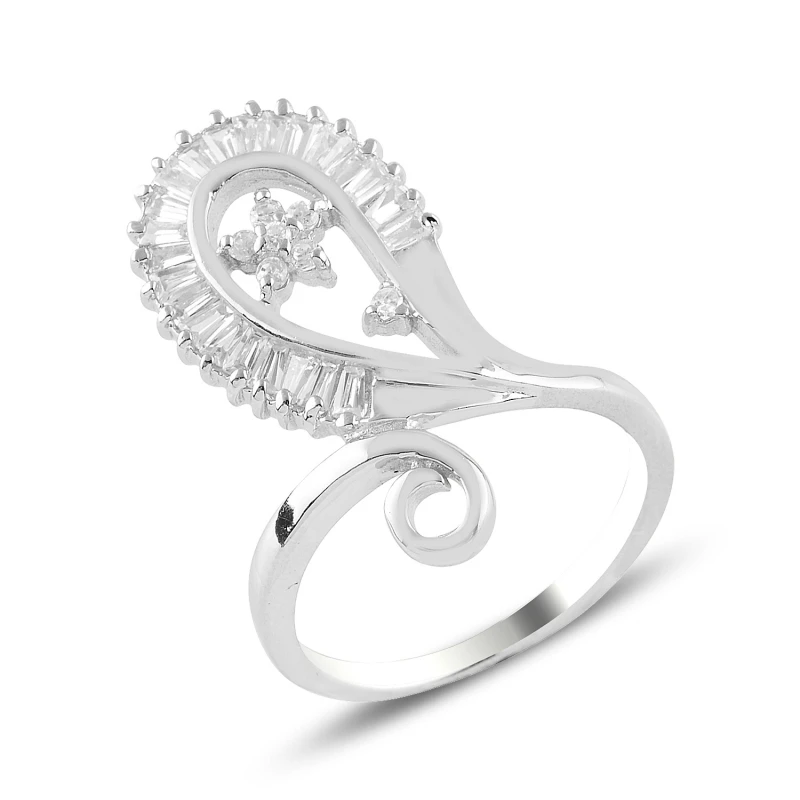 

Silver 925 Sterling Zircon Stone Ring