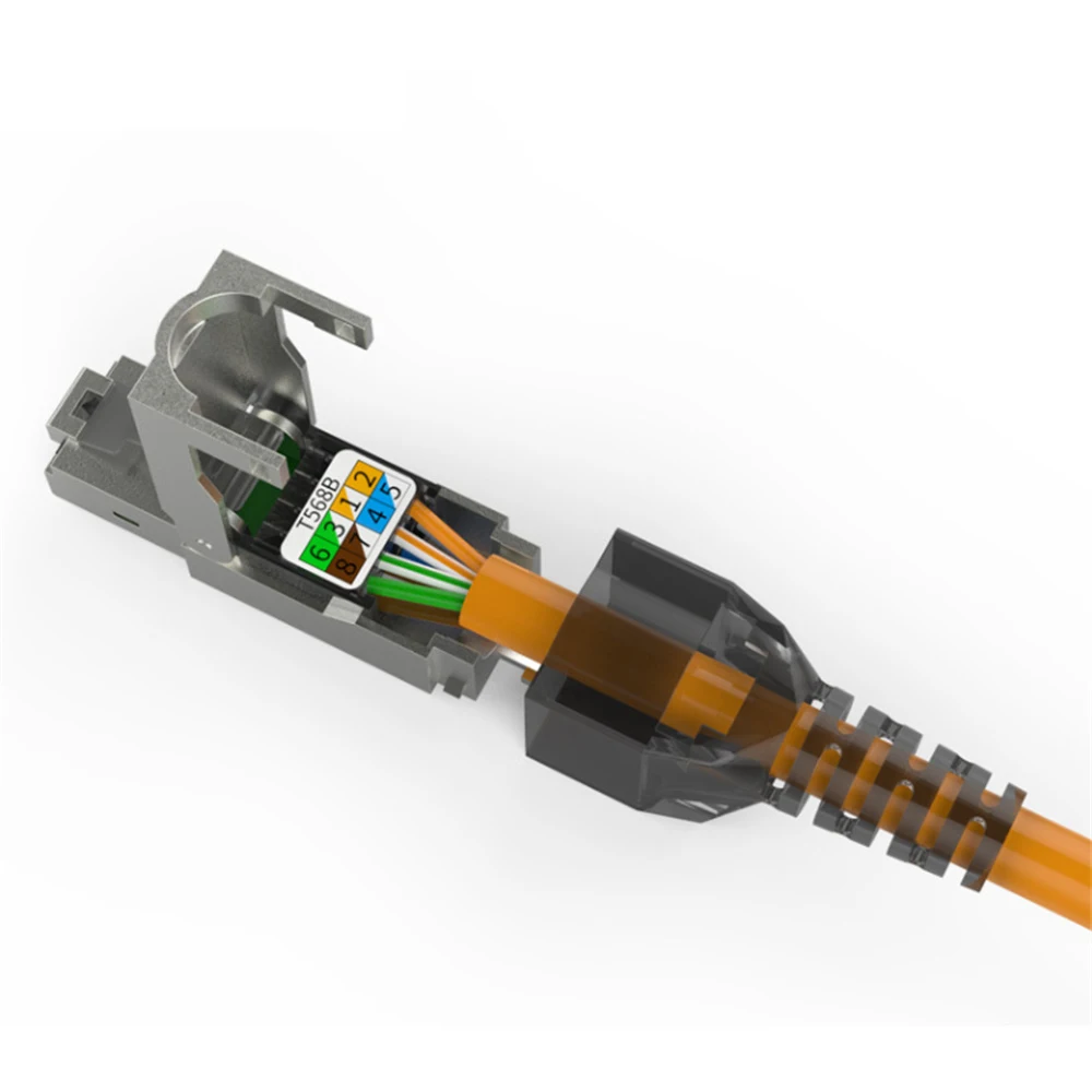 Коннектор ONTi CAT8 /CAT7 /CAT6A Rj45 инструмент бесплатно экранированный промышленный Ethernet