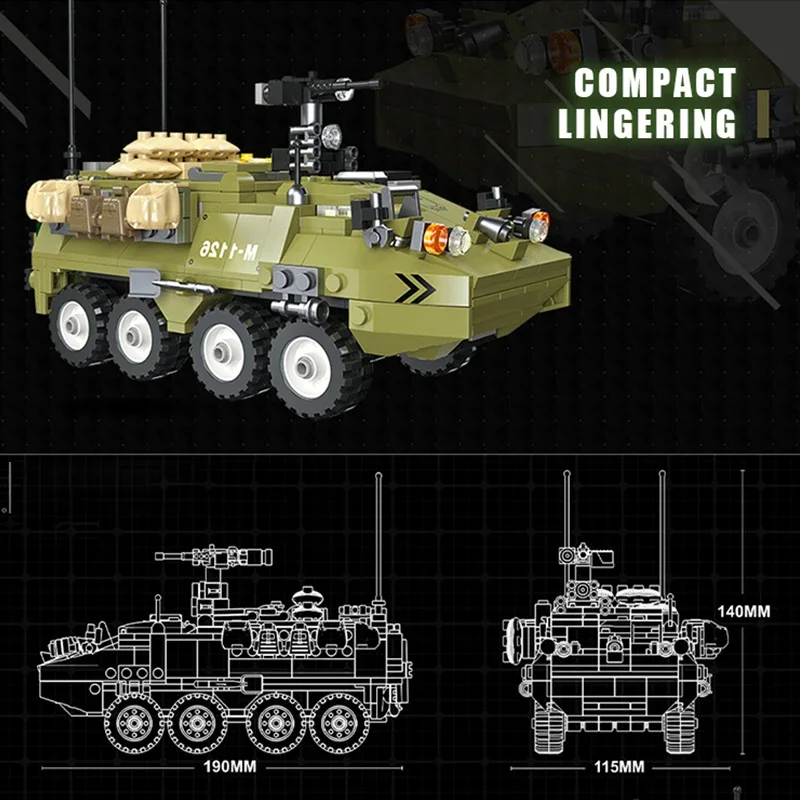 Идеальный Подарок 549 Шт. M1126 Военные Строительные Блоки Набор Игрушек Для