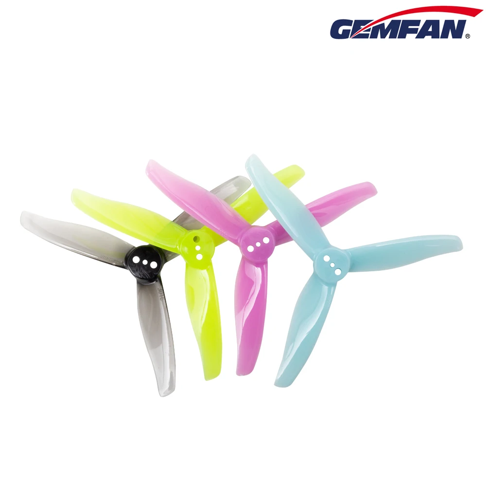 

12Pairs(12CW+12CCW) Gemfan Hurricane 3016 3X1.6X3 3-Blade PC Propeller 1.5mm 2mm for RC FPV Freestyle 3inch Toothpick Drones