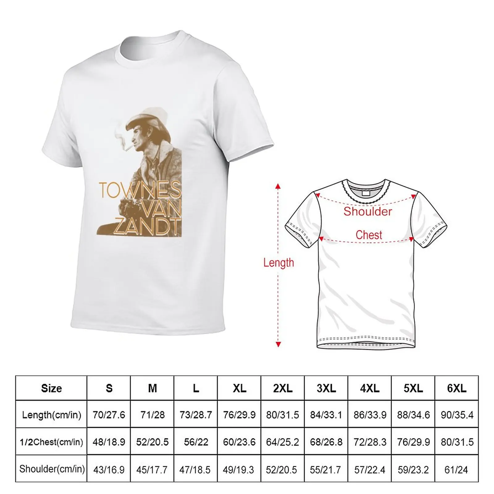 Новые футболки Townes Van Zandt под заказ большого размера Мужская футболка