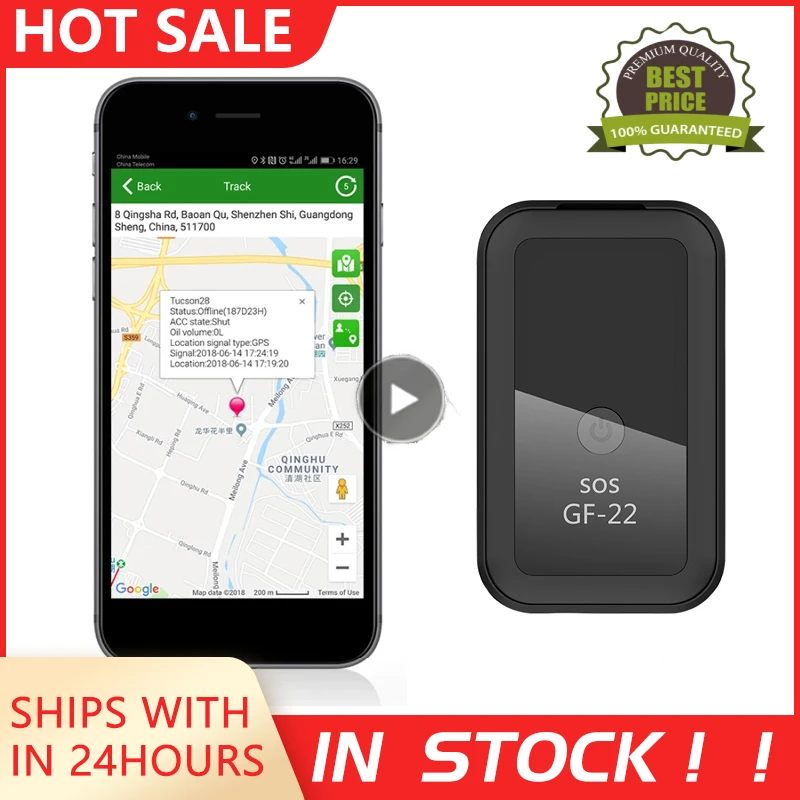 

GF-22 GPS Tracker Gps Locator Multifunctional Tracking Anti-lost Anti-theft Alarm GPS Tracker Global Positioning Vehicle tracker