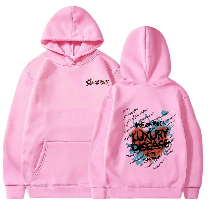 Пуловер с капюшоном спортивный костюм толстовки One Ok Rock мужские Модные длинным