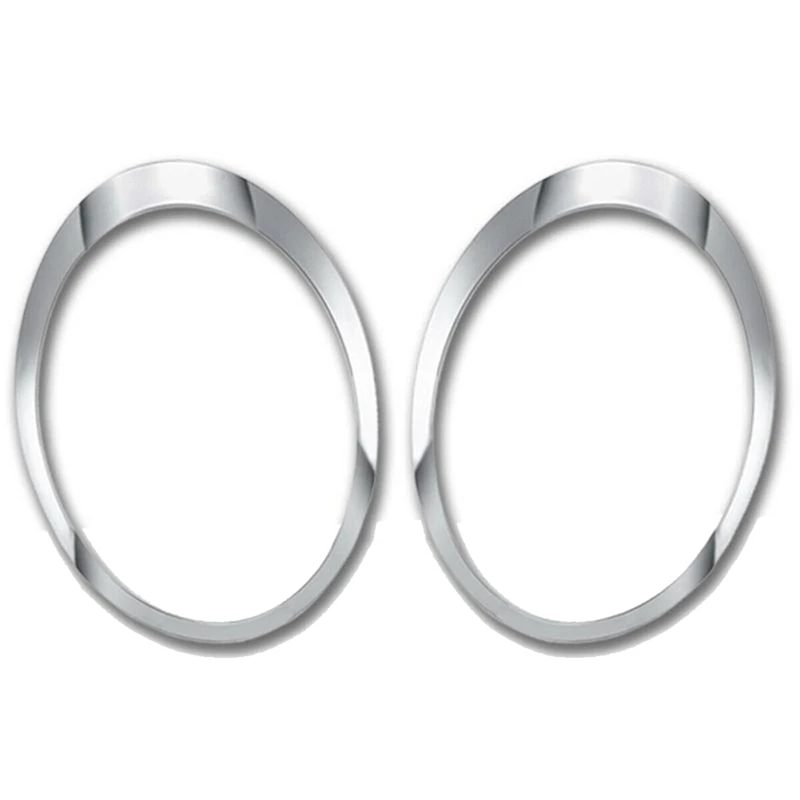 

1 Pair Left Right Headlight Ring Set Electroplated Fog Lamp Rings Compatible For 2007-2015 Mini 51137149905 51137149906