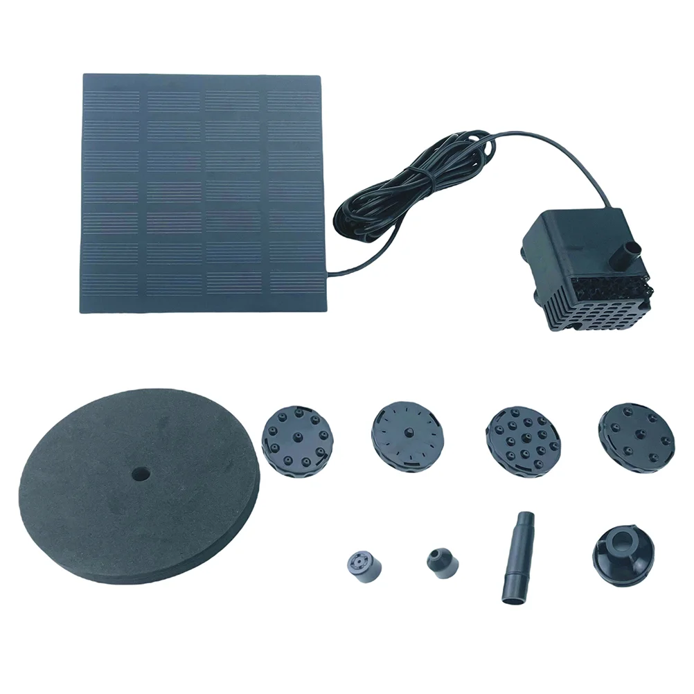 

1 шт. насос для фонтана, прочный садовый водяной насос, насос для ванны с птицами, насос для фонтана на солнечной батарее