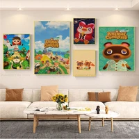game animal crossing classic anime poster for living room bar decoration decor art wall stickers