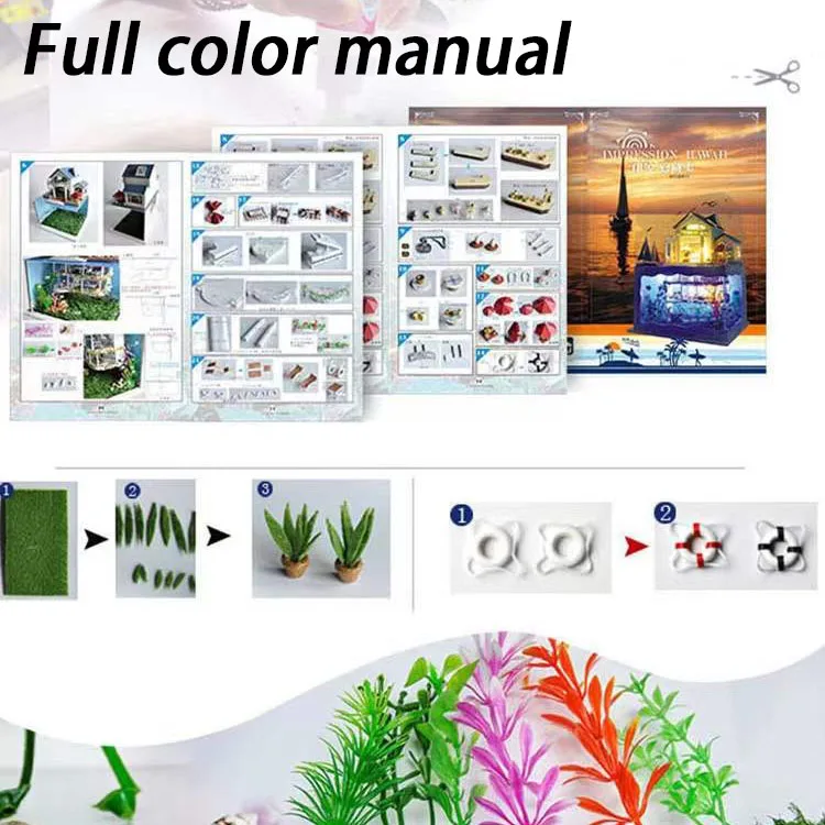 Миниатюрный Кукольный домик сделай сам комплект для большого домика морская