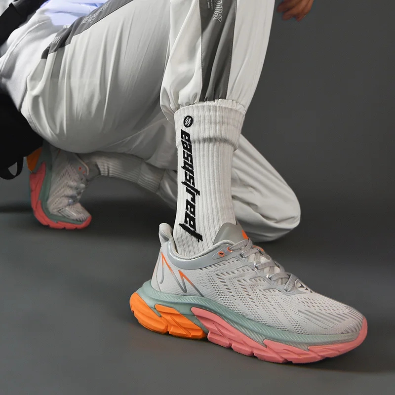 Men sneaker Lightweight Cushioning Outdoor Road Running Shoes Sport Shoes Elastic Men Walking Tenis Masculino Zapatilla Hombre