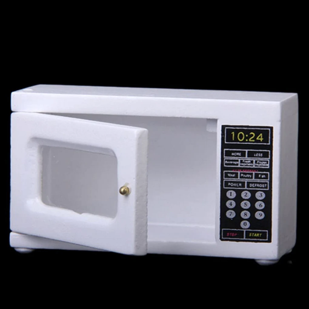 

Kitchen Decoration Doll Size Furniture Model Simulated Microwaves Tiny 1 12 Scale Decorative DIY Scene Accessories