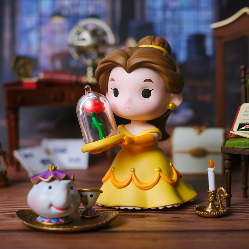 Disney Princess Aurora Cinderella Pocahonta Snow White Ariel Rapunzel Mulan Belle Moana Jasmine Brave Merida Action Figures Toys