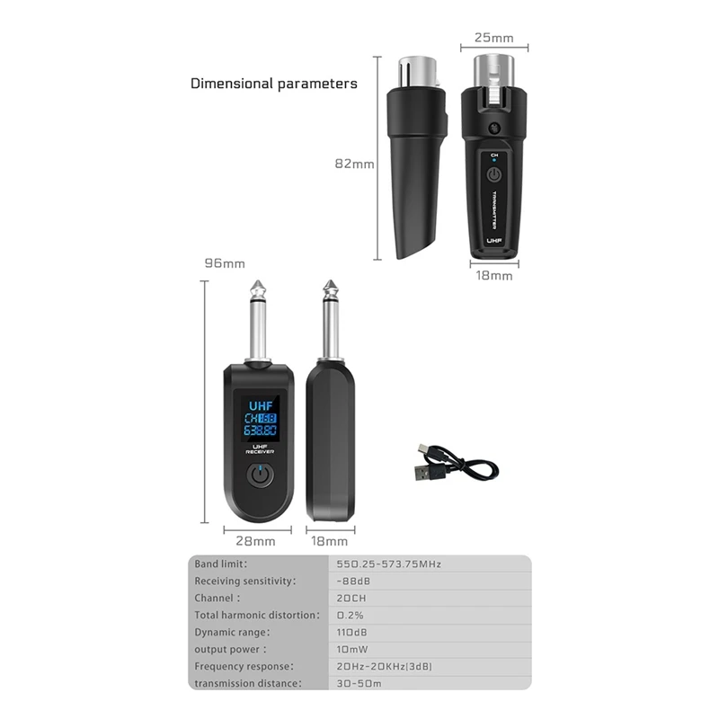 Беспроводной микрофон UHF Wireless XLR