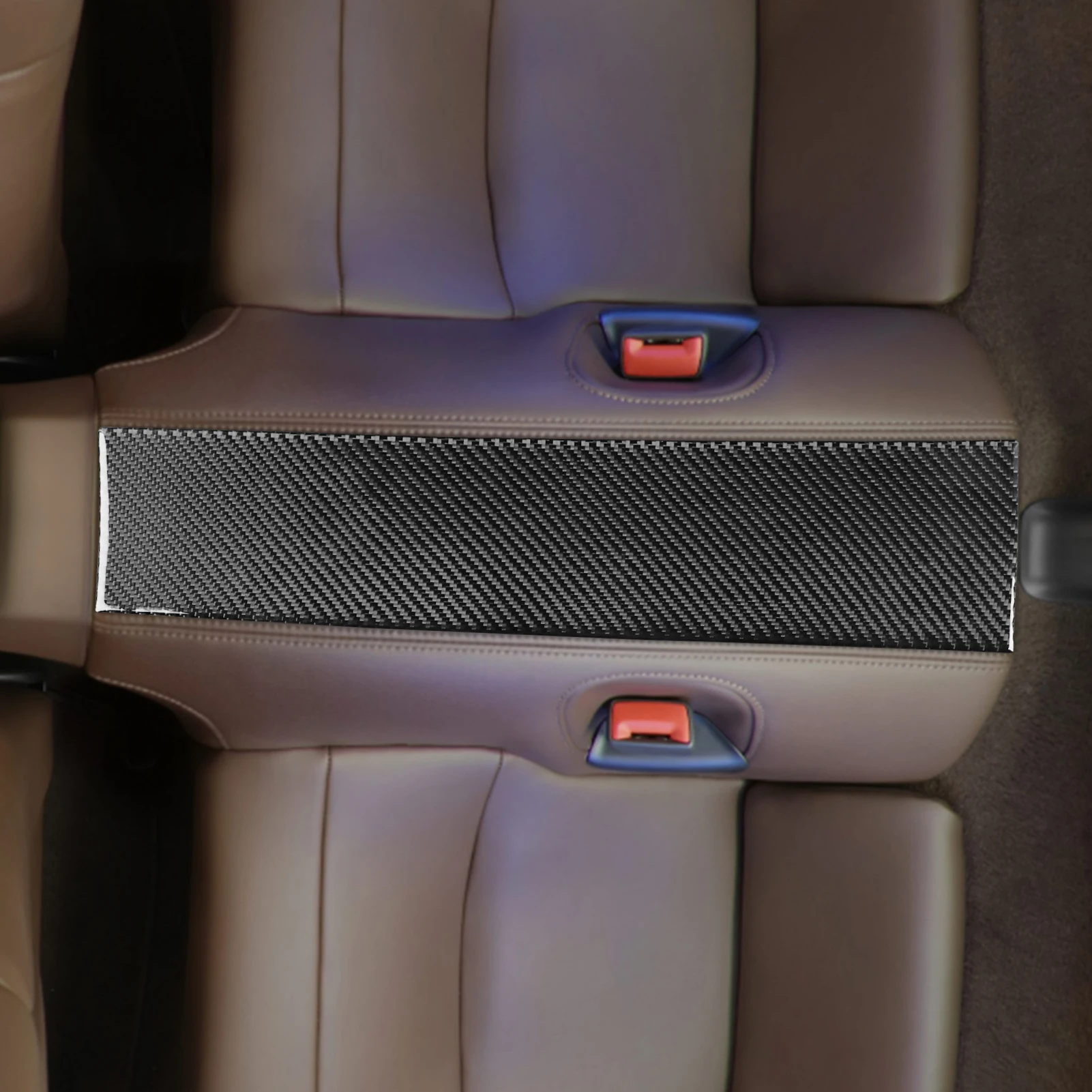 Крышка панели заднего центрального подлокотника из углеродного волокна для Porsche