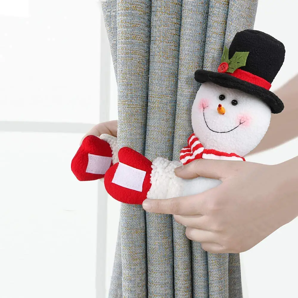 

1PCS Christmas Curtain Buckle Santa Claus Elk Curtain Buckle Clamp Curtain Christmas Ornament Home Christmas Decoration