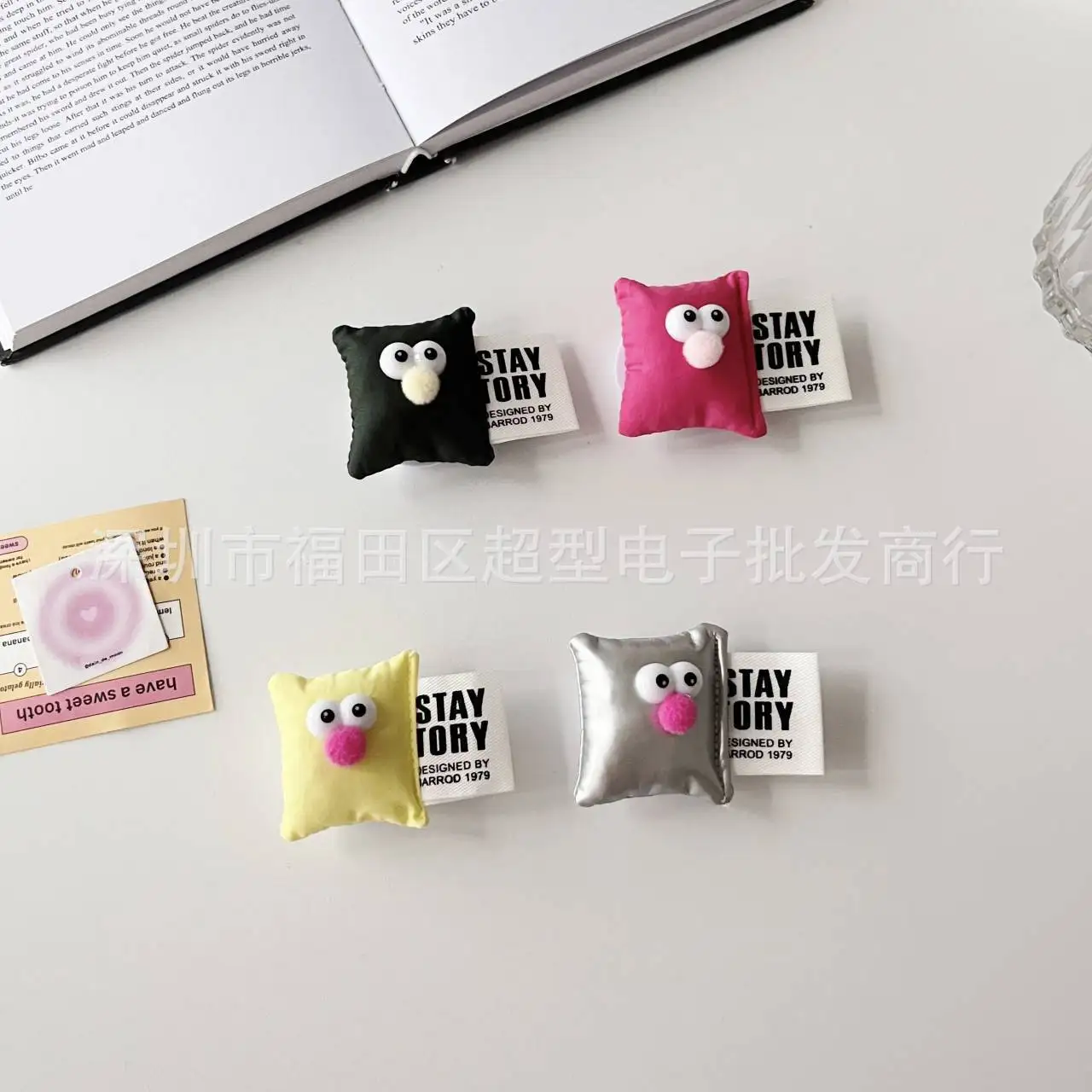 3D пуховик Подушка бабочка кронштейн захват Tok ptogrik для iPhone Samsung универсальные