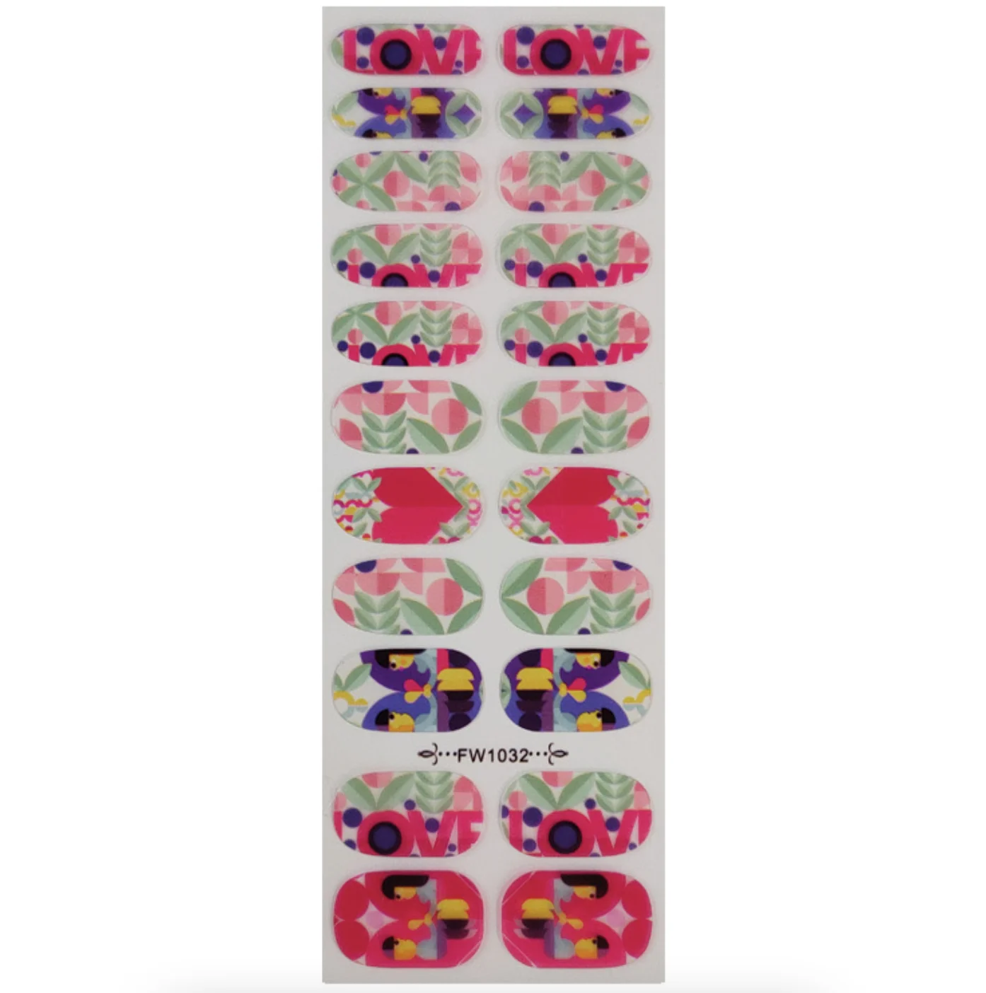 3D Press On Nails Stickers for Nails Nails Parts Spectrum Decorations Manicure Nails Art Full Cover Adhesive Stickers Set images - 6