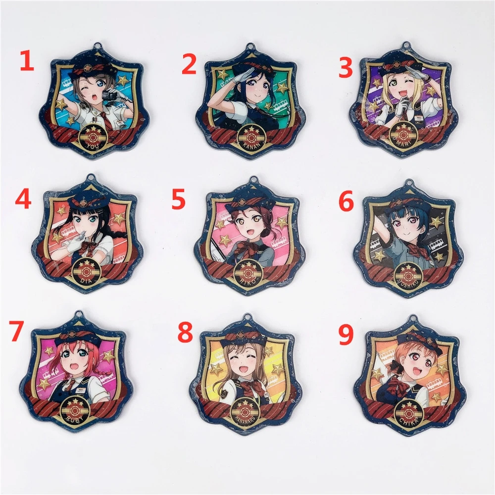 

LoveLive! Anime Arcylic Keychain Key Ring Race Straps Cosplay