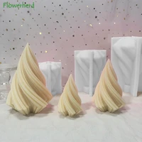conical candle abstract art decoration silicone mold creative irregular epoxy resin molds christmas cake ornament chocolate mold