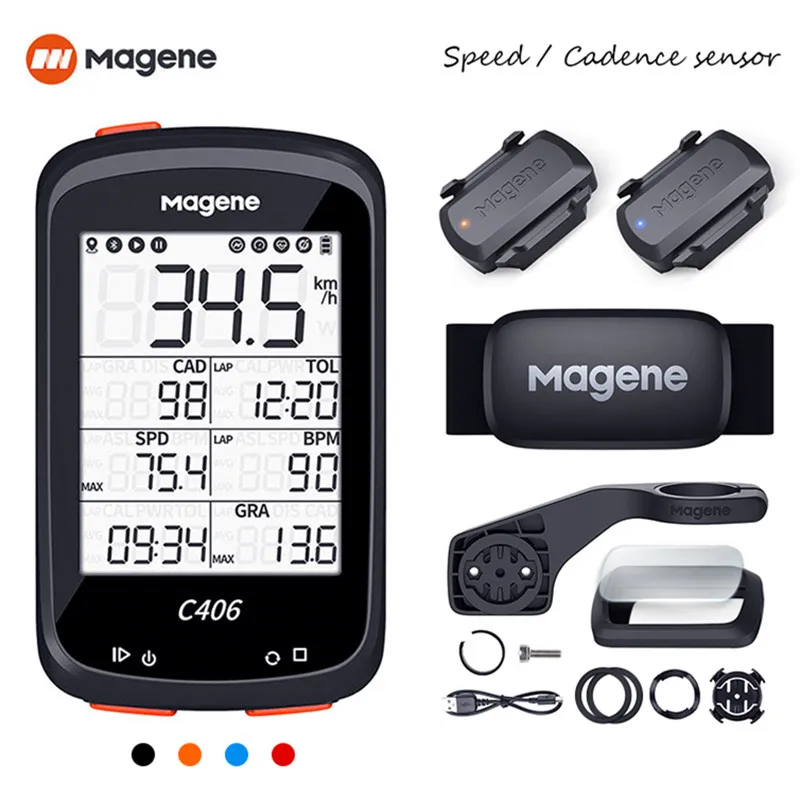Велосипедный GPS-компьютер Magene C406 умный беспроводной водонепроницаемый Спидометр